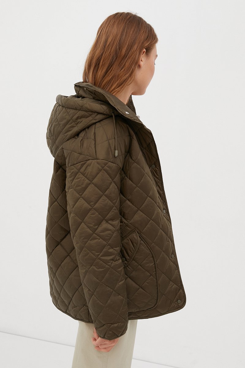 Утепленная куртка со съемным капюшоном, Модель FAC11097B, Фото №3