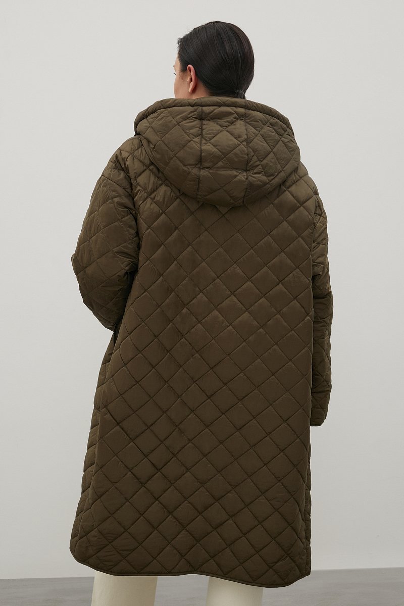 Стеганое утепленное пальто, Модель FAC12027B, Фото №5