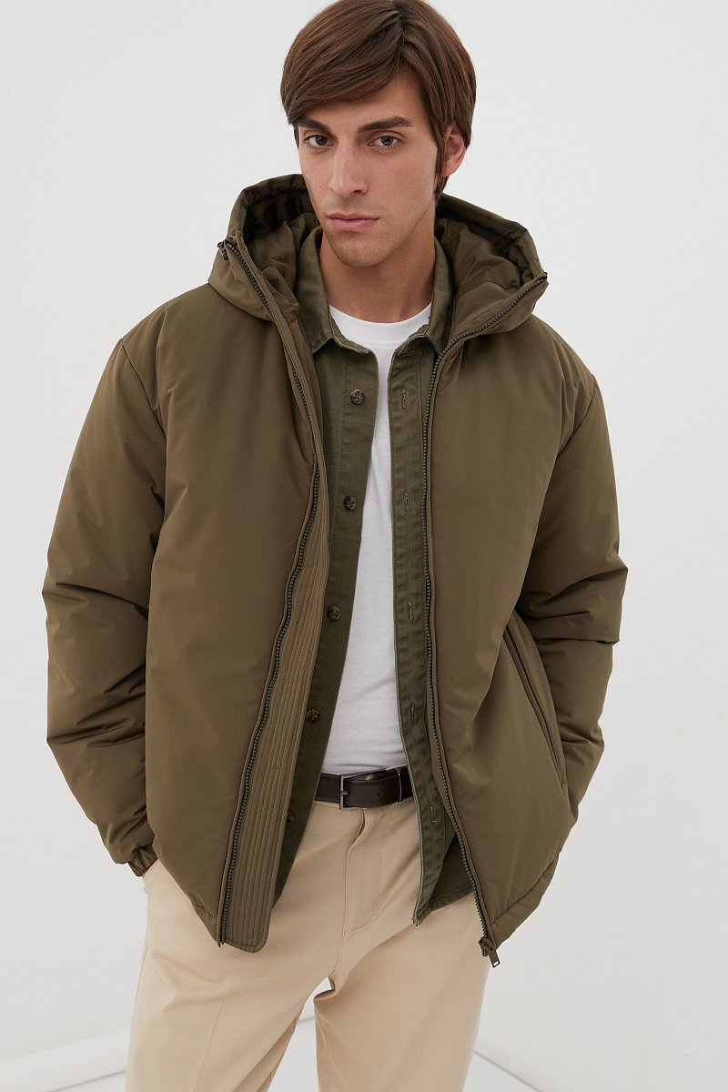 Утепленная куртка с капюшоном, Модель FAC21006, Фото №1