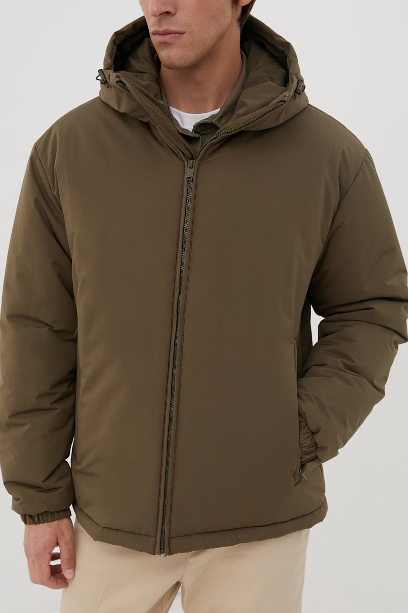 Утепленная куртка с капюшоном, Модель FAC21006, Фото №3