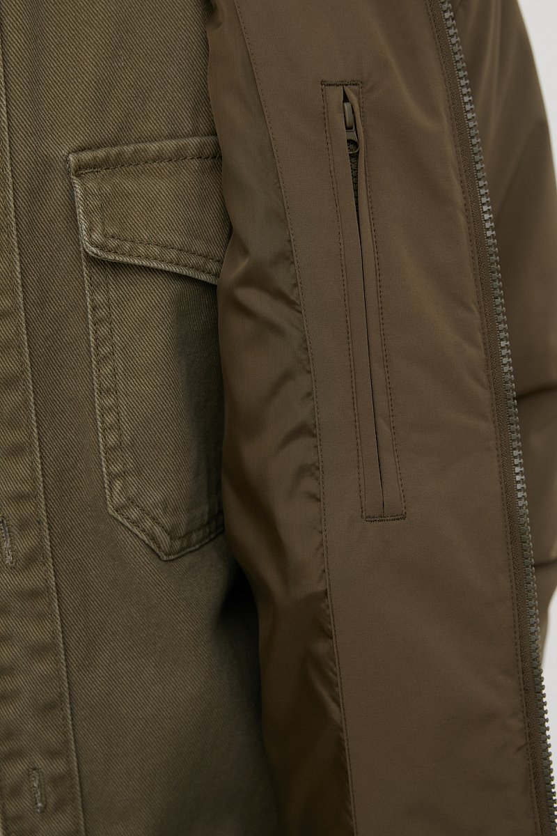 Утепленная куртка с капюшоном, Модель FAC21006, Фото №7
