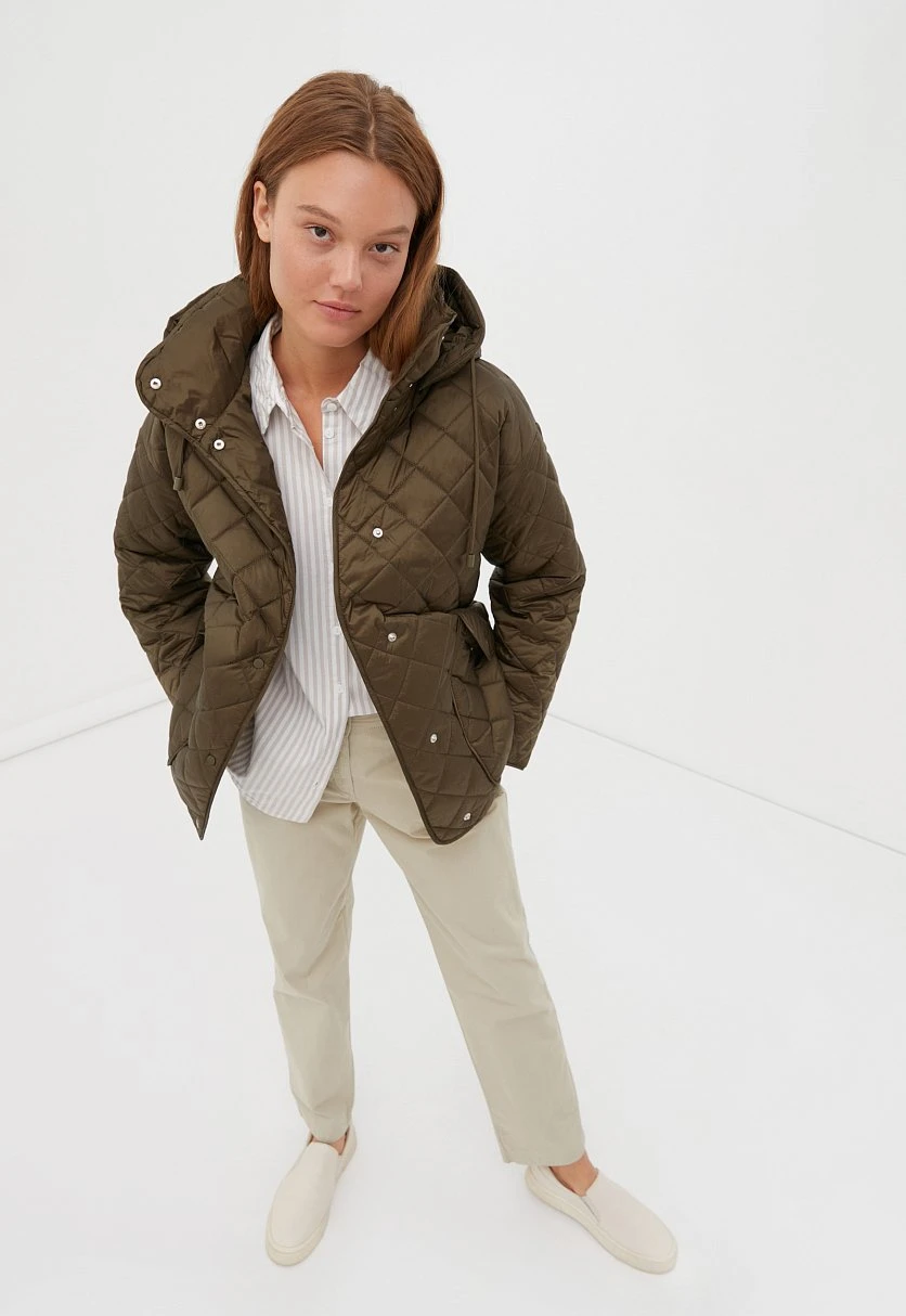 Утепленная куртка со съемным капюшоном, Модель FAC11097B, Фото №2