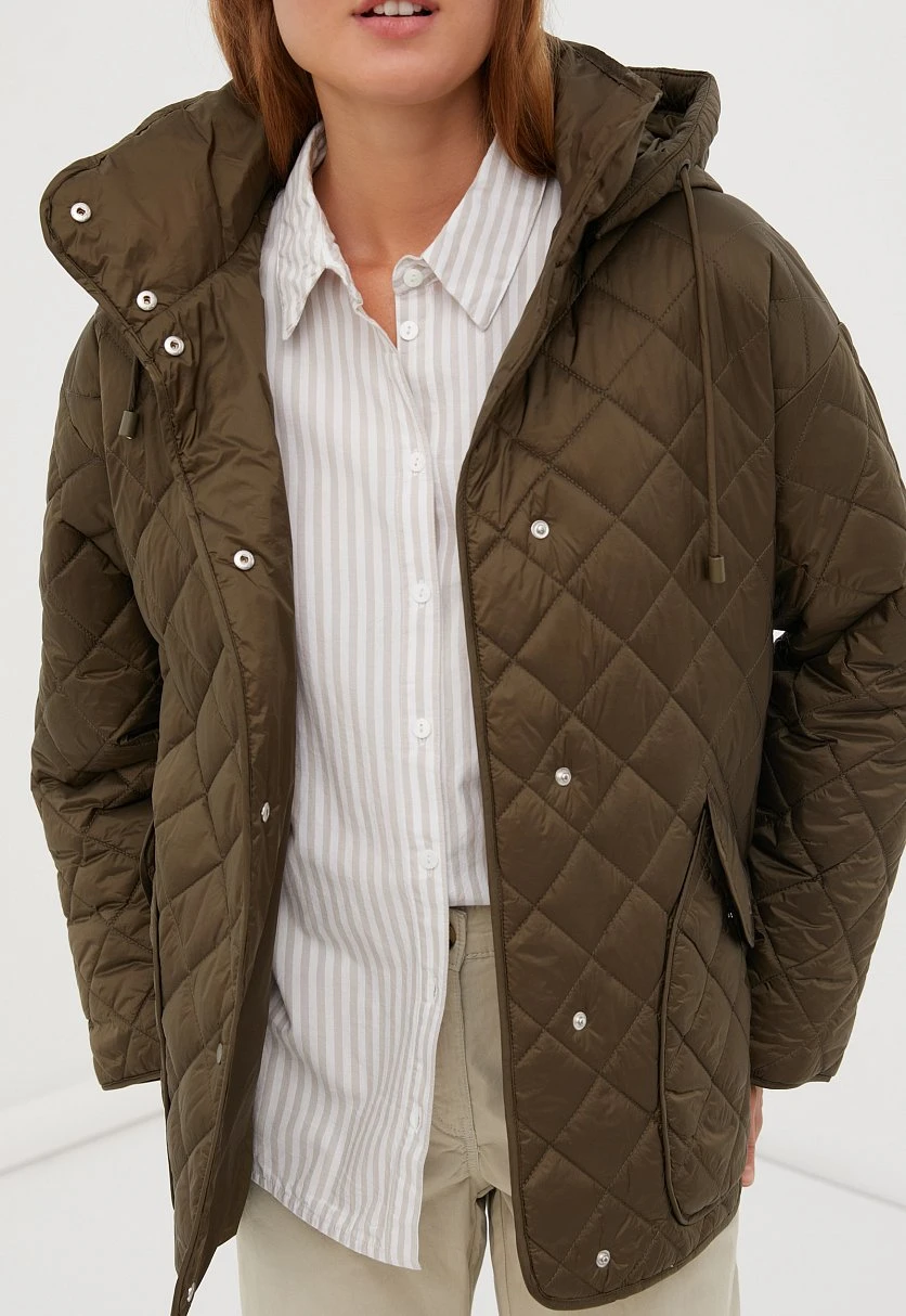 Утепленная куртка со съемным капюшоном, Модель FAC11097B, Фото №5