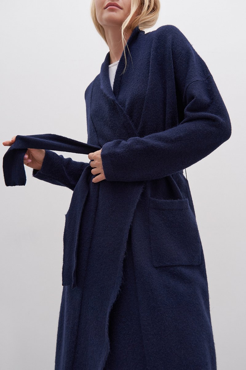 Пальто прямого силуэта с шерстью, Модель FAD11104, Фото №2