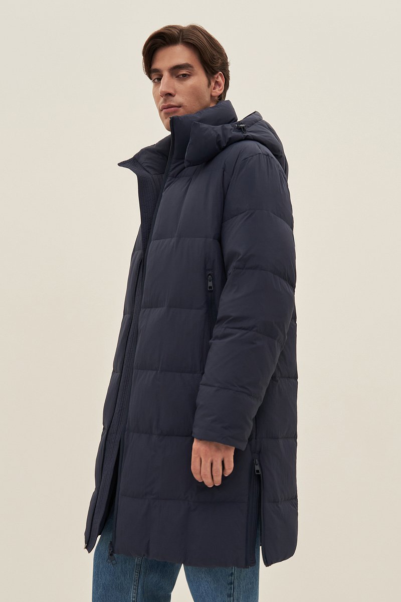 Пуховое мужское пальто, Модель FAD21009, Фото №4