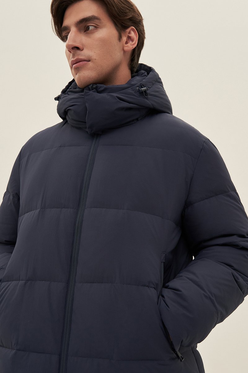 Пуховое мужское пальто, Модель FAD21009, Фото №6