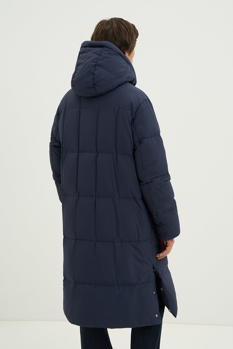 Пуховое пальто с воротником стойкой, Модель FAD21010, Фото №5
