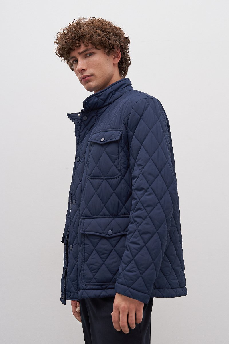 Куртка утепленная с воротником стойкой, Модель FAD210110, Фото №4