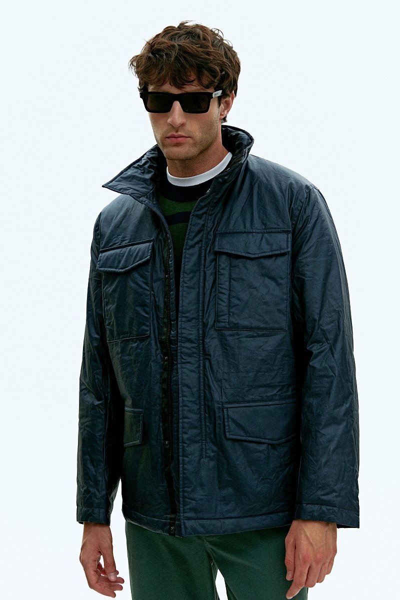 Куртка утепленная с воротником стойкой, Модель FAD21043, Фото №1