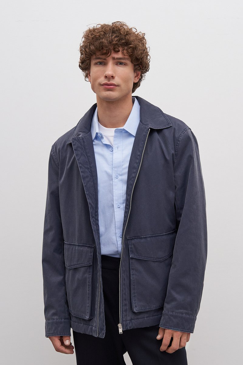 Мужская куртка с отложным воротничком, Модель FAD21058, Фото №1