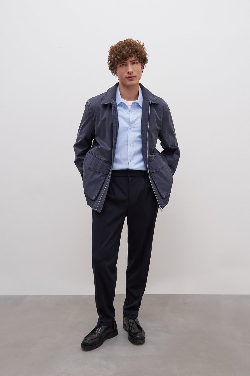 Мужская куртка с отложным воротничком, Модель FAD21058, Фото №2