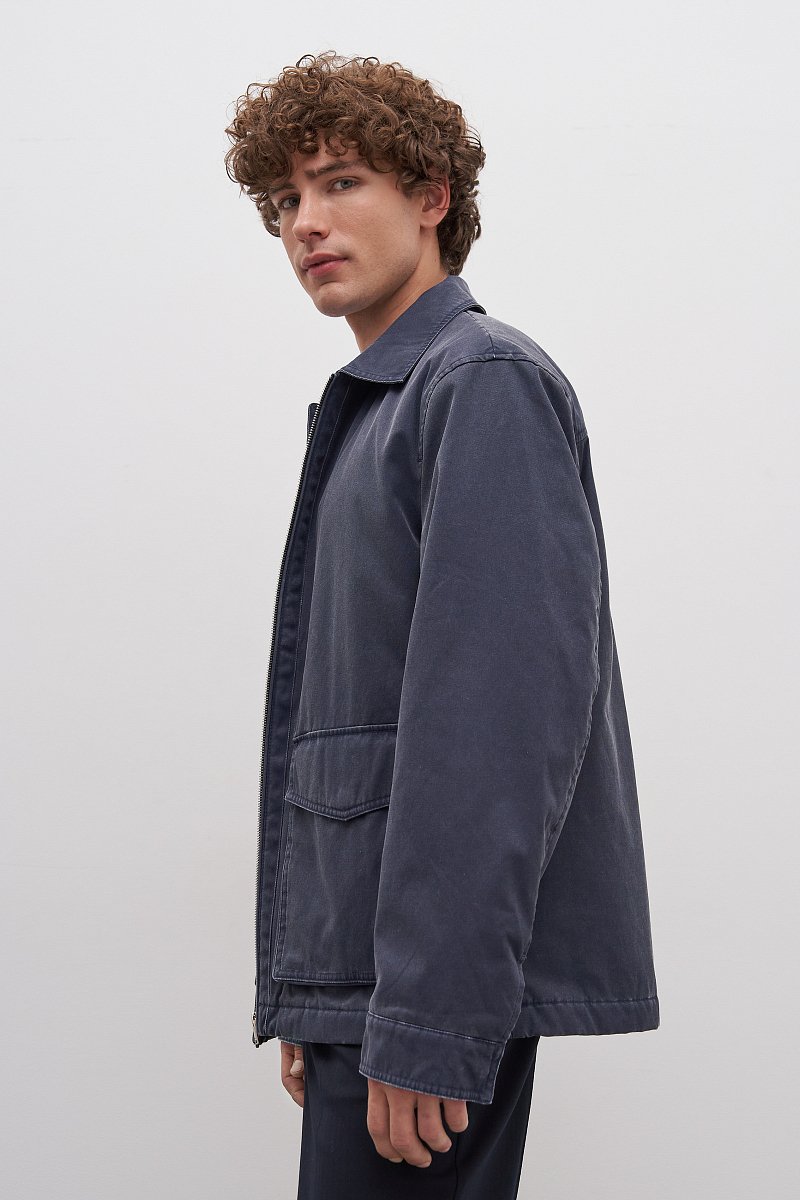 Мужская куртка с отложным воротничком, Модель FAD21058, Фото №4