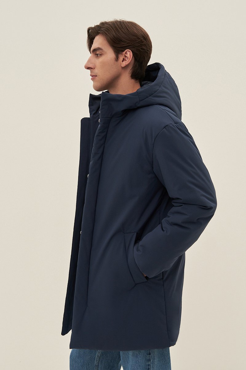 Мужское пальто с капюшоном, Модель FAD21071, Фото №4