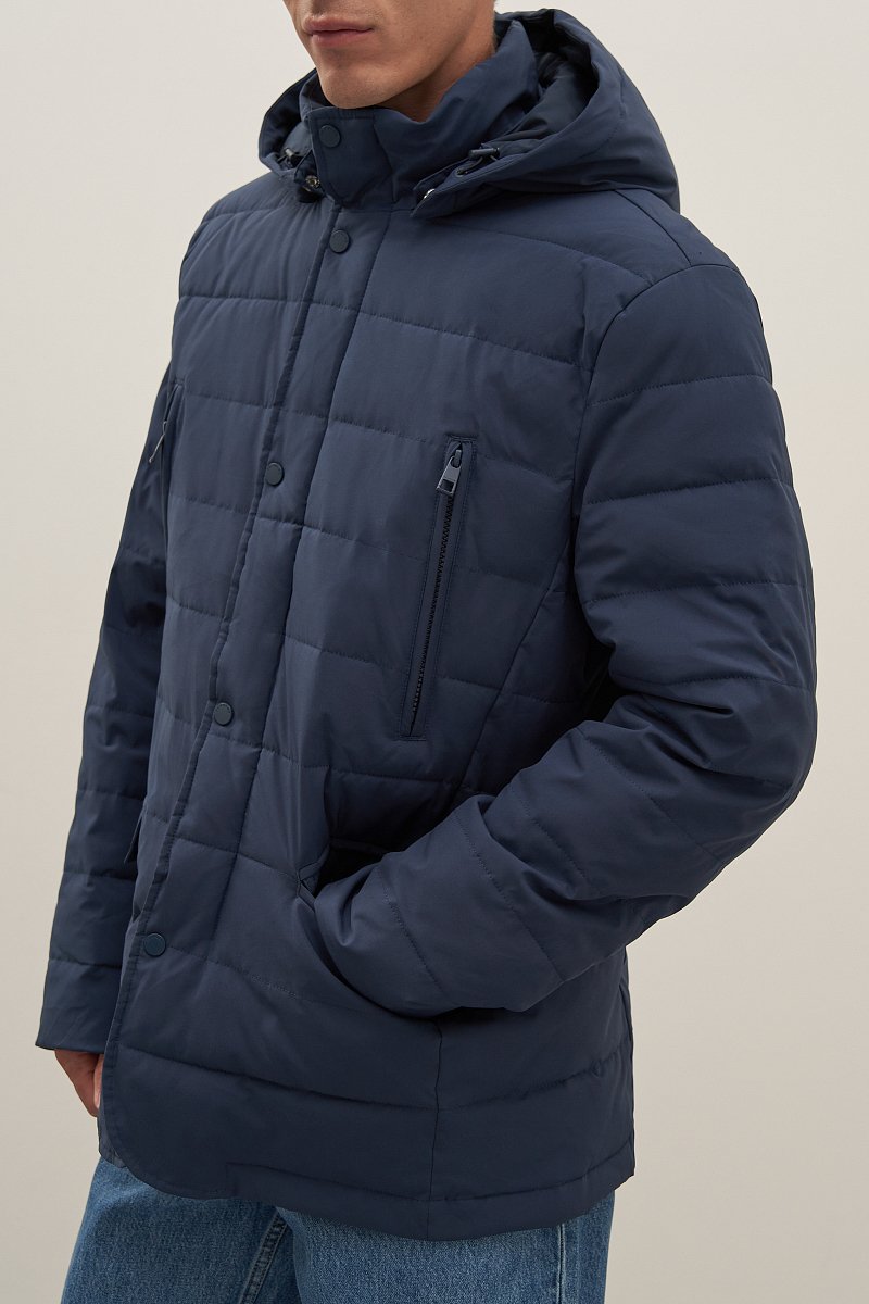Куртка утепленная с воротником стойкой, Модель FAD21072, Фото №3