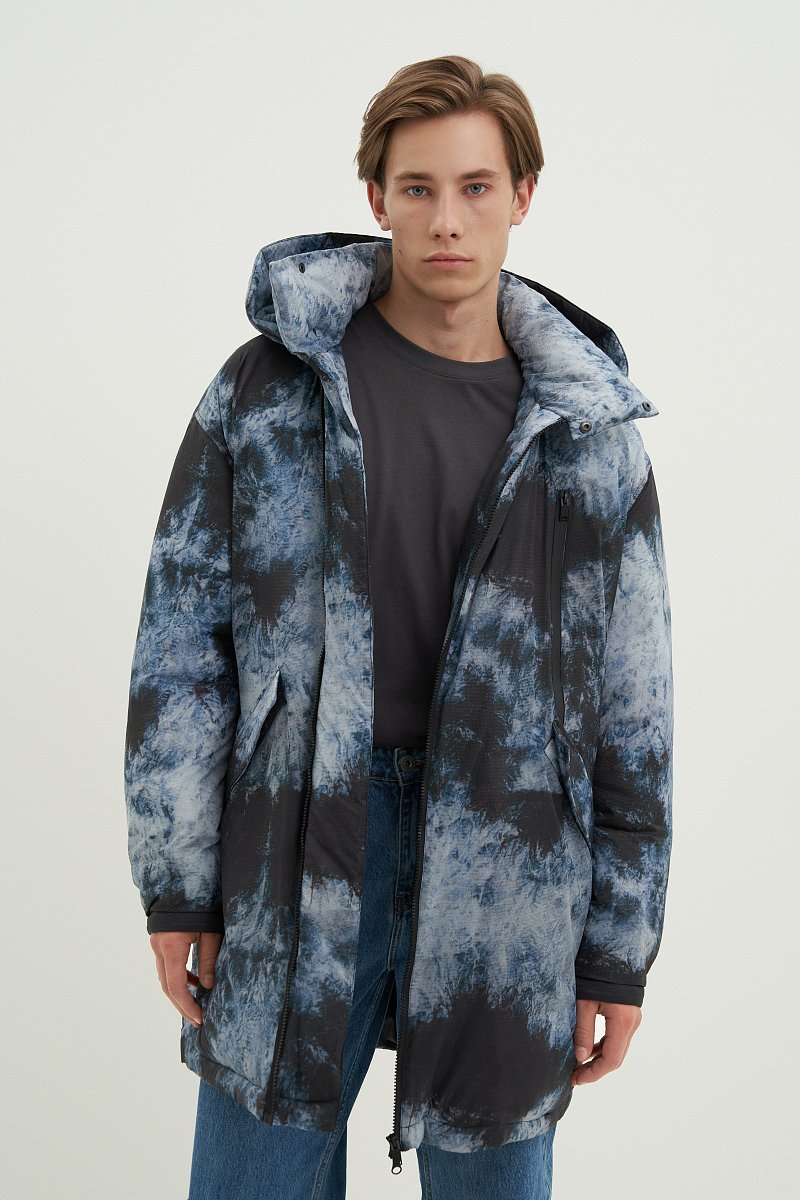 Мужское пальто с принтом, Модель FAD21000, Фото №1