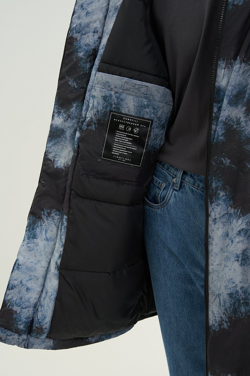 Мужское пальто с принтом, Модель FAD21000, Фото №5
