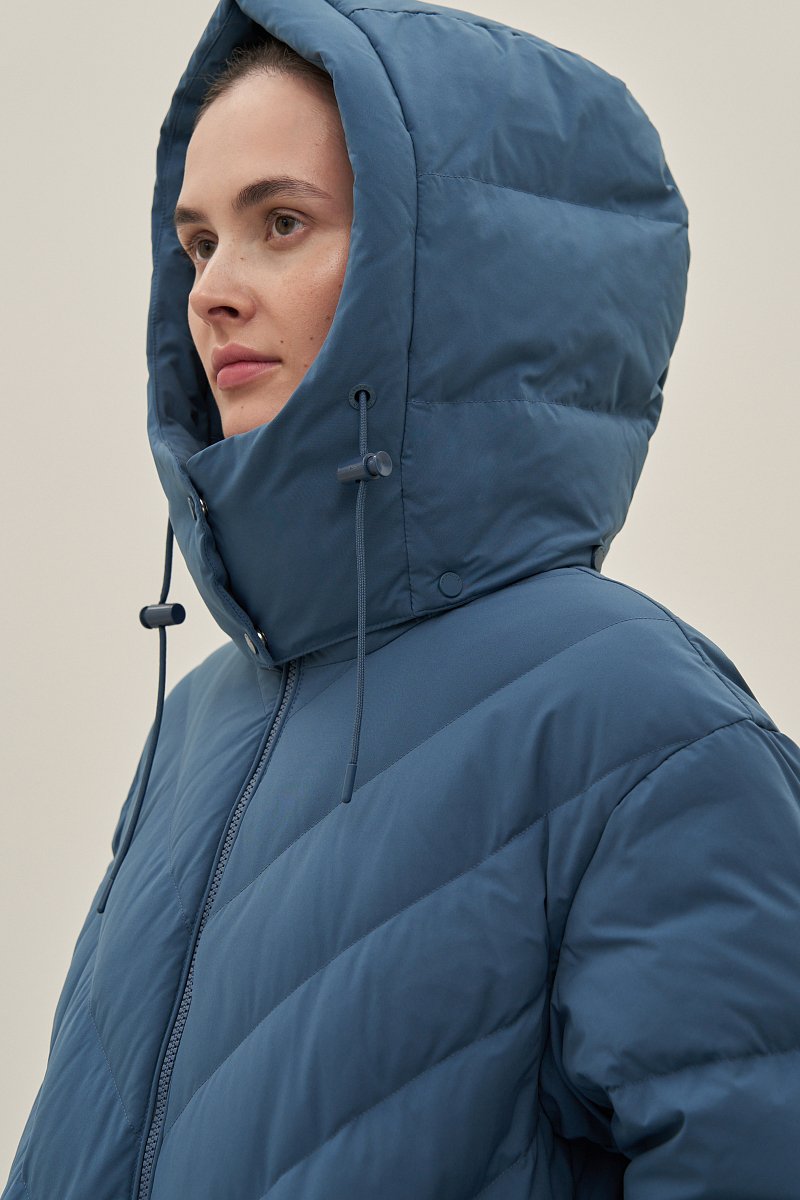 Пальто с утиным пухом силуэта трапеция, Модель FAD110101, Фото №6
