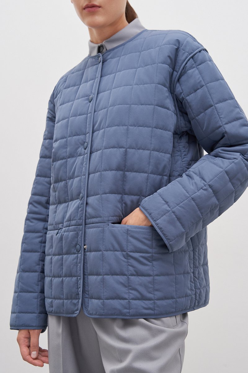 Куртка утепленная с округлым воротником, Модель FAD11017, Фото №3