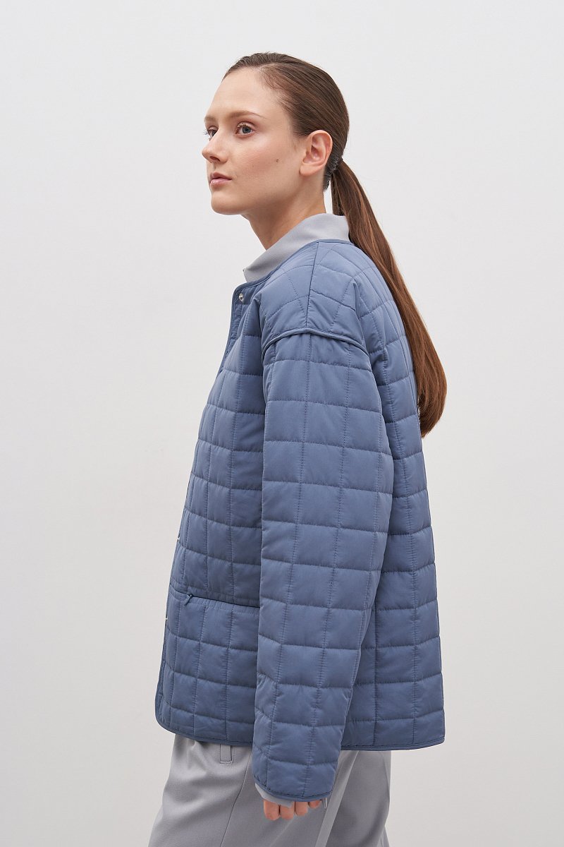 Куртка утепленная с округлым воротником, Модель FAD11017, Фото №4