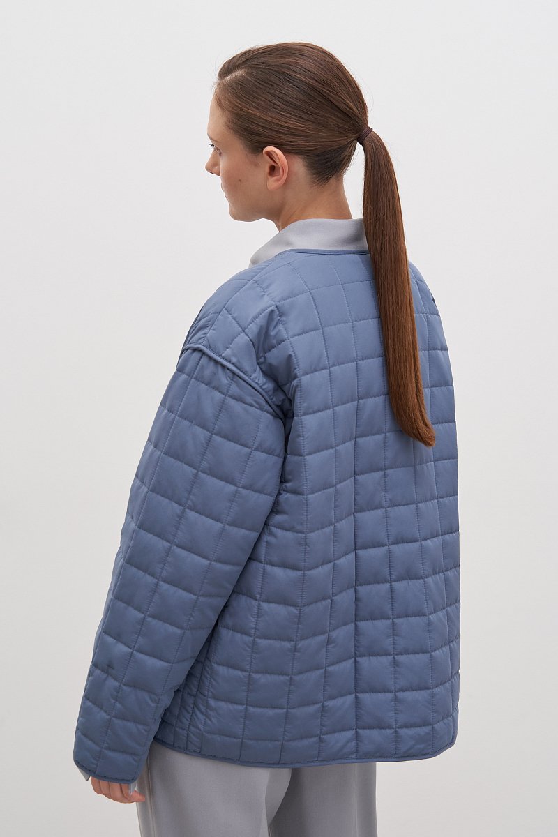 Куртка утепленная с округлым воротником, Модель FAD11017, Фото №5