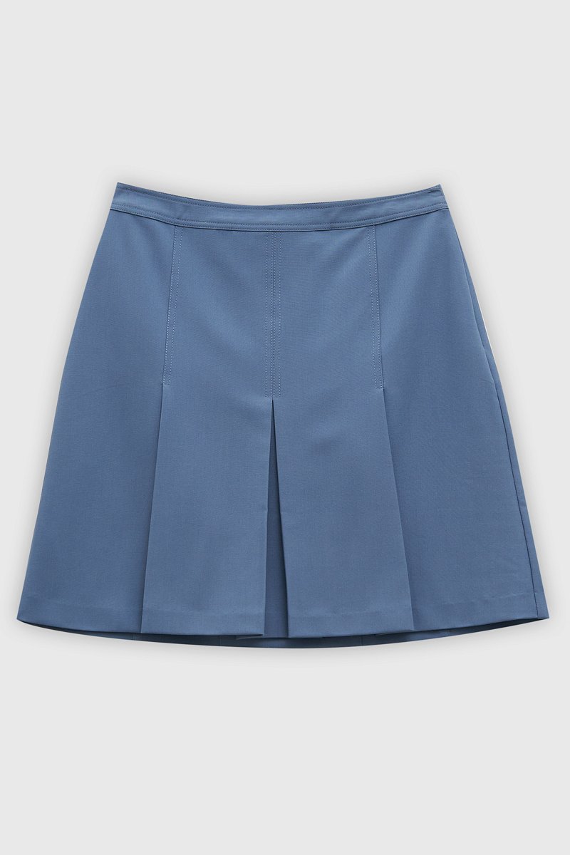 Женская юбка со складками из твила, Модель FAD110204, Фото №6