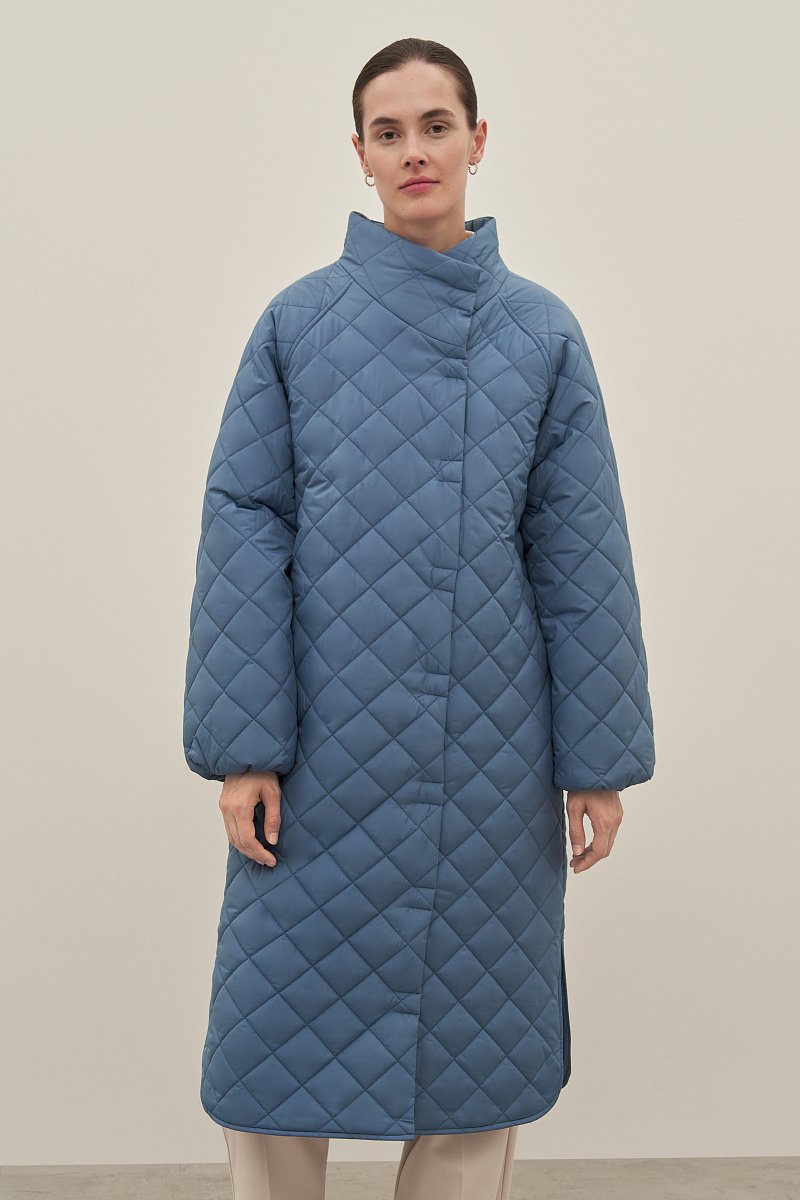 Пальто утепленное с воротником стойкой, Модель FAD11030, Фото №1