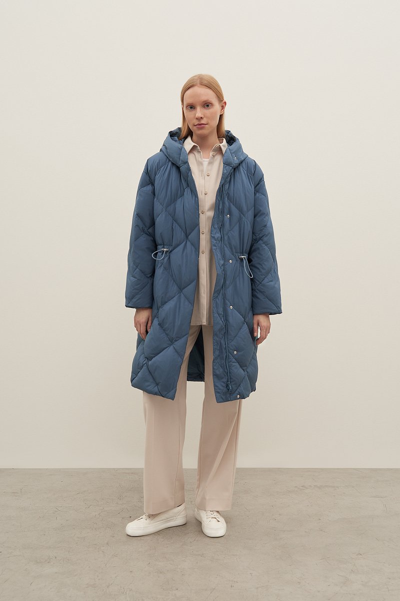 Пуховое женское пальто, Модель FAD11031, Фото №3