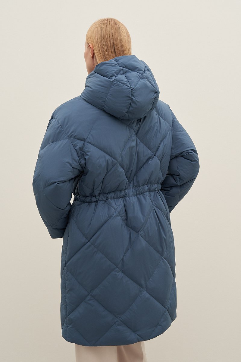 Пуховое пальто из водонепроницаемой ткани, Модель FAD11031, Фото №6