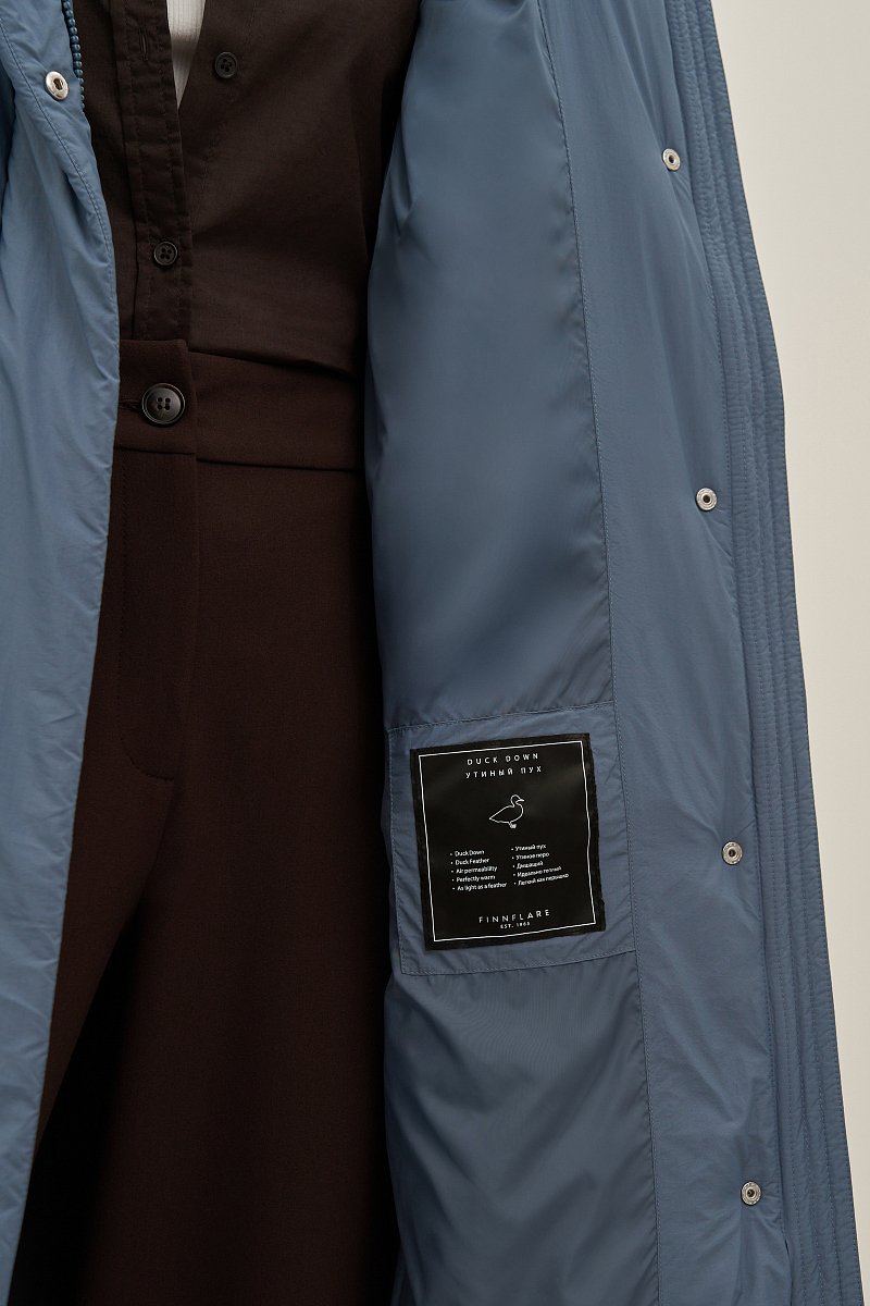 Пуховое пальто свободного силуэта, Модель FAD11097, Фото №6