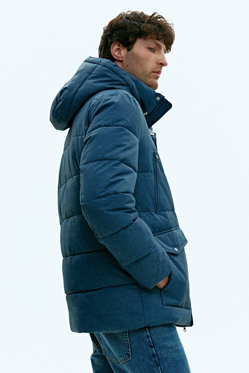 Куртка утепленная с воротником стойкой, Модель FAD21047, Фото №3