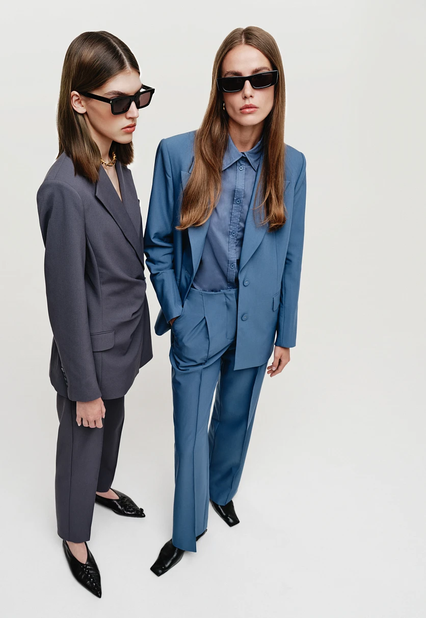 Брюки со стрелками на высокой посадке, Модель FAD110148, Фото №1