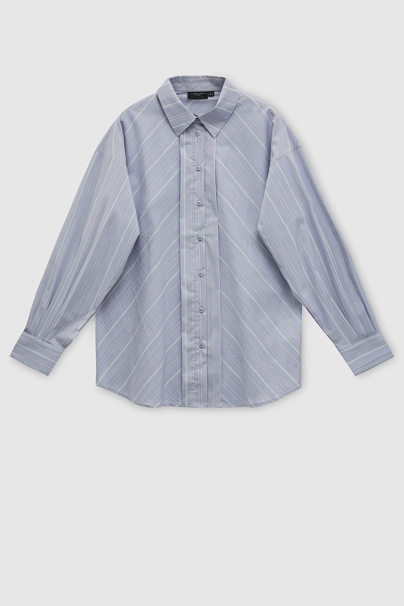 Рубашка из хлопка с отложным воротником, Модель FAD110171, Фото №7