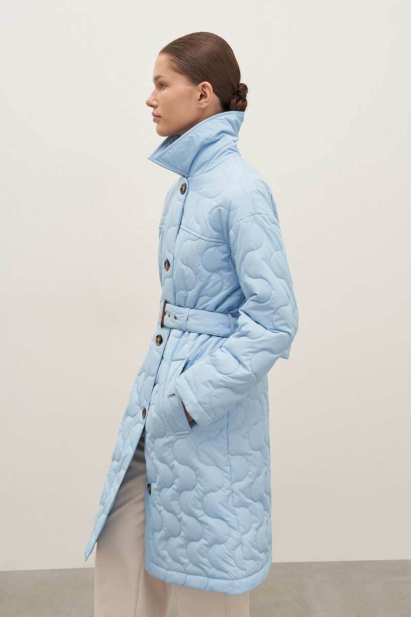 Пальто утепленное с воротником стойкой, Модель FAD11040, Фото №4