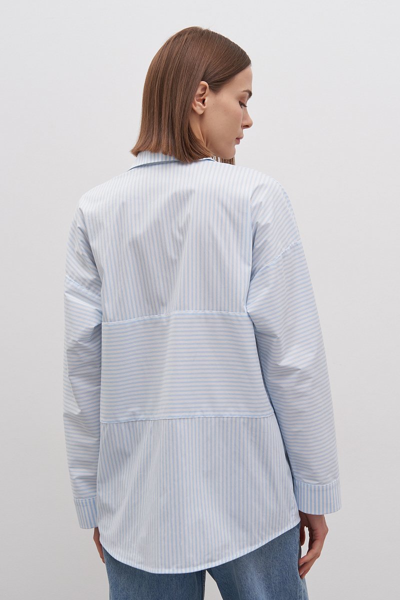 женская рубашка с добавлением хлопка, Модель FAD110108, Фото №4