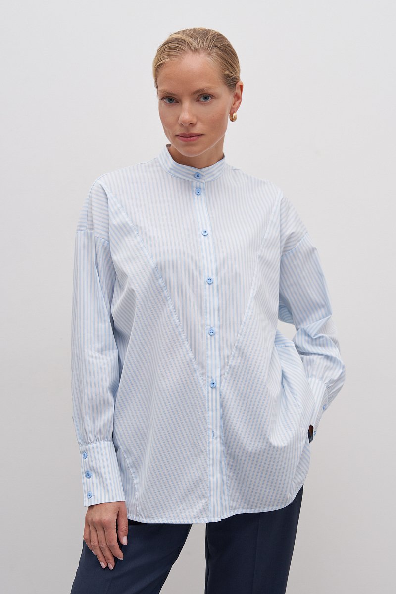 Женская блузка-рубашка с хлопком, Модель FAD110109, Фото №1