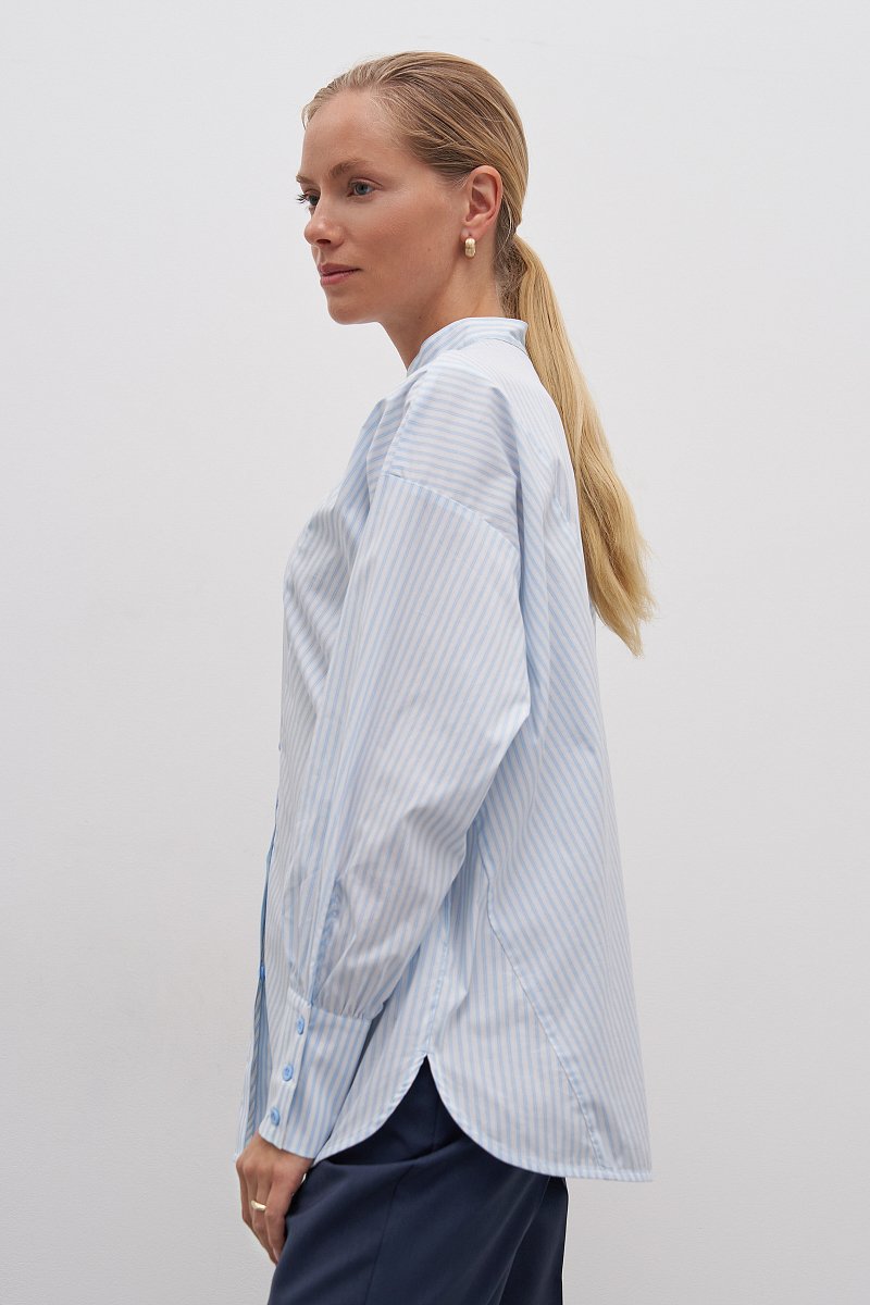 Женская блузка-рубашка с хлопком, Модель FAD110109, Фото №3