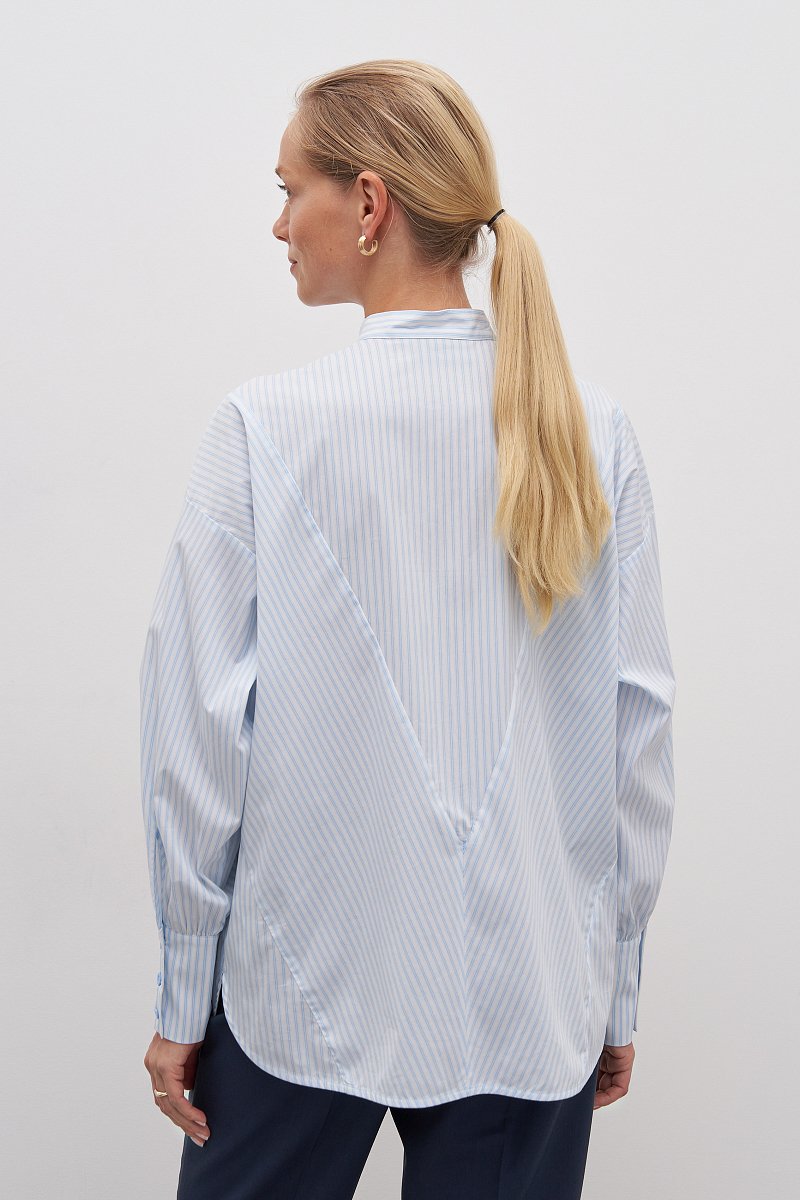 Женская блузка-рубашка с хлопком, Модель FAD110109, Фото №4