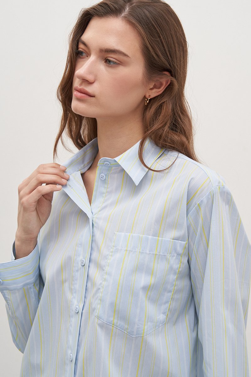 Блузка-рубашка с хлопком, Модель FAD110220, Фото №5