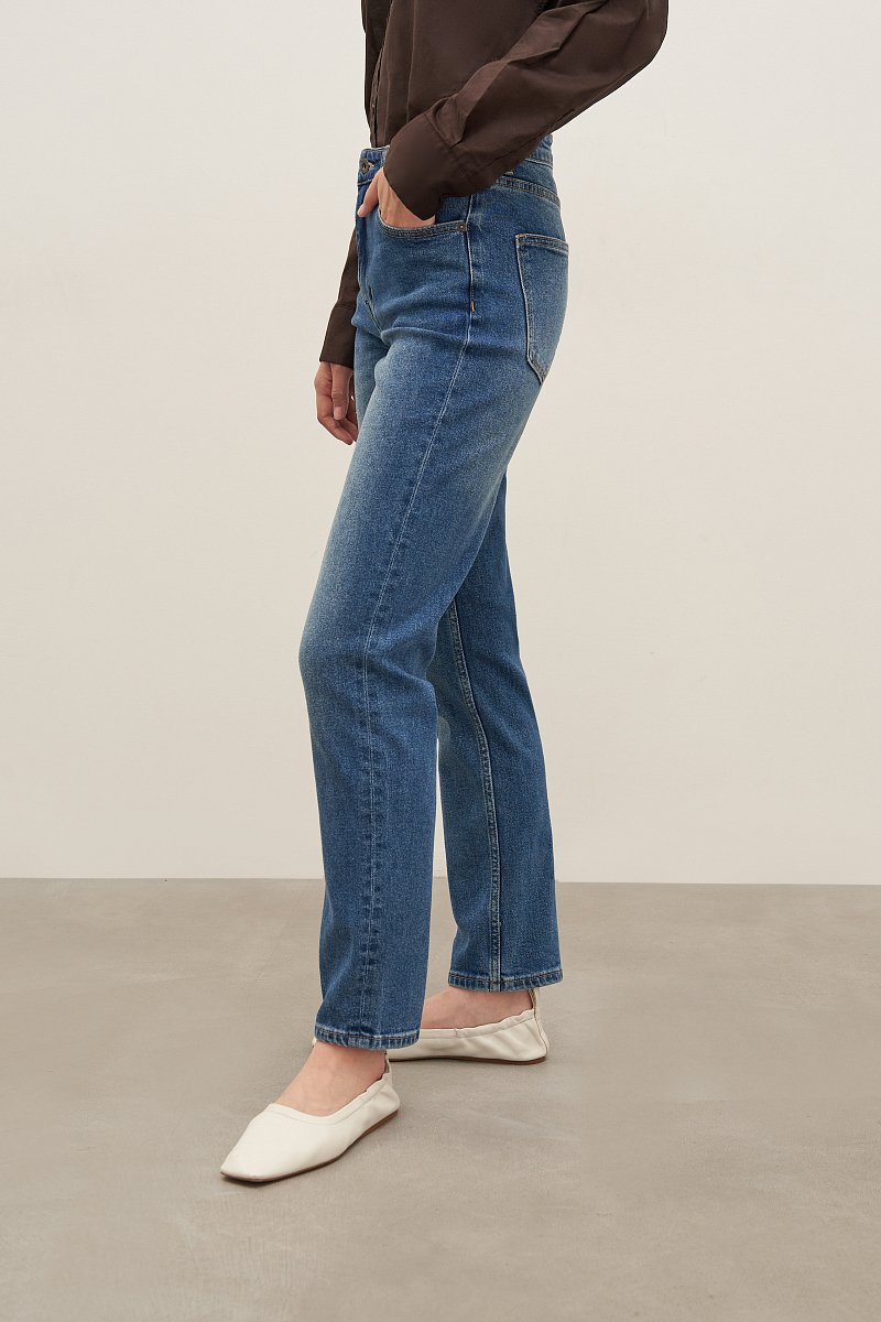 Женские джинсы slim fit со средней посадкой, Модель FAD15000, Фото №3