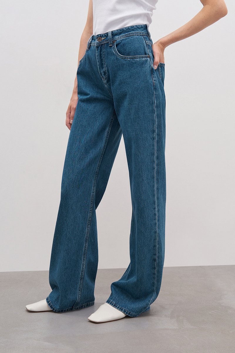 Джинсы женские loose fit с высокой посадкой, Модель FAD15008, Фото №3