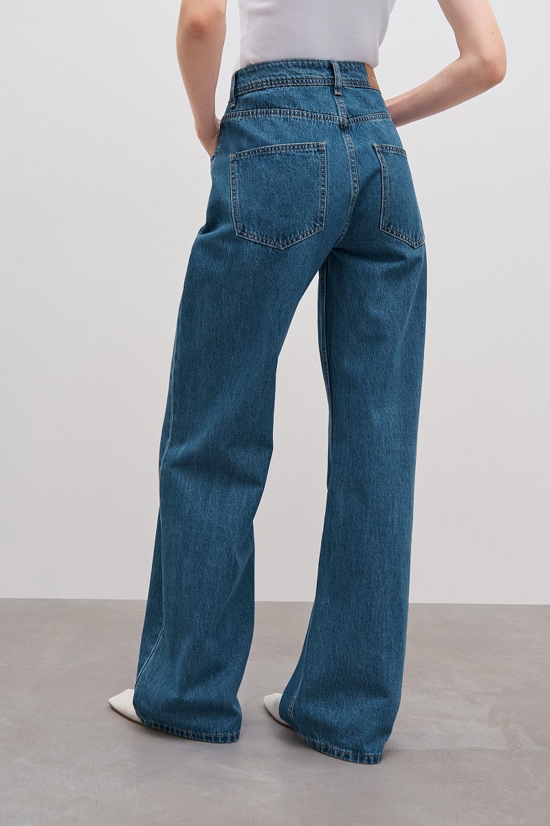 Женские джинсы loose fit с высокой посадкой, Модель FAD15008, Фото №4