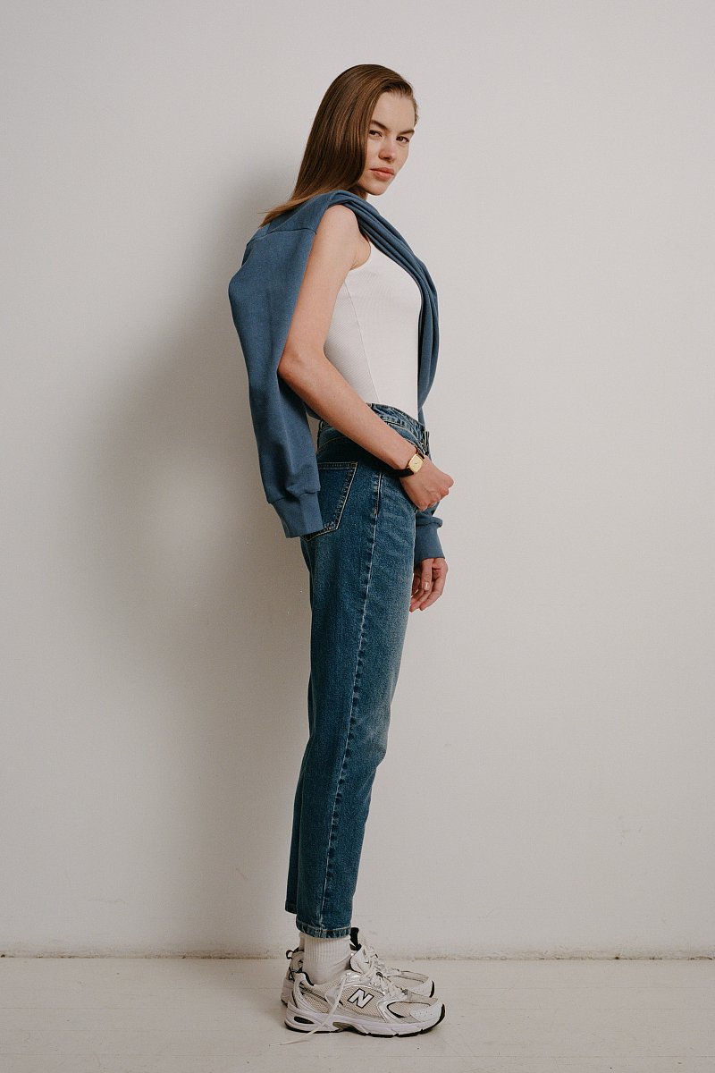 Джинсы женские slim fit с высокой посадкой, Модель FAD15003, Фото №1