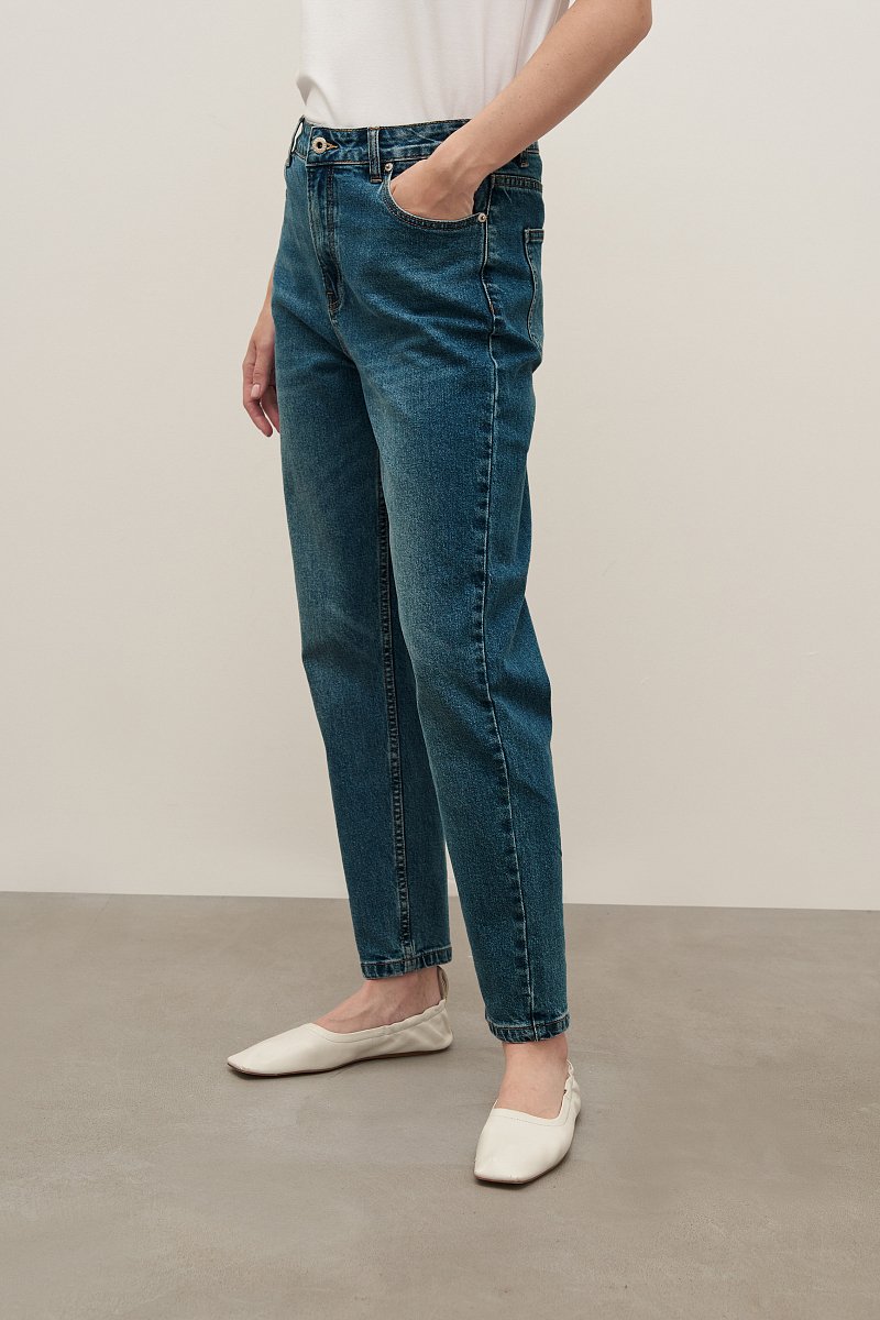 Женские джинсы slim fit с высокой посадкой, Модель FAD15003, Фото №4