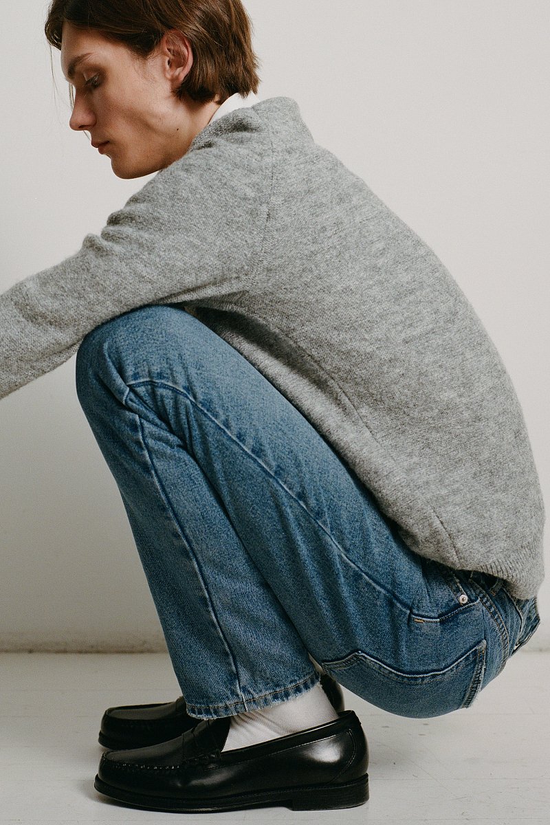 Мужские джинсы straight fit на пуговицах, Модель FAD25002, Фото №1
