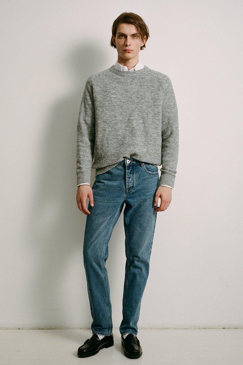 Мужские джинсы straight fit на пуговицах, Модель FAD25002, Фото №2