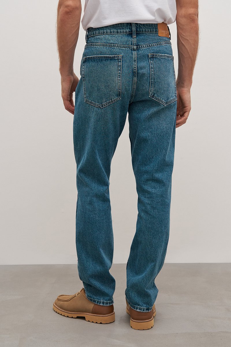 Мужские джинсы straight fit на пуговицах, Модель FAD25002, Фото №5