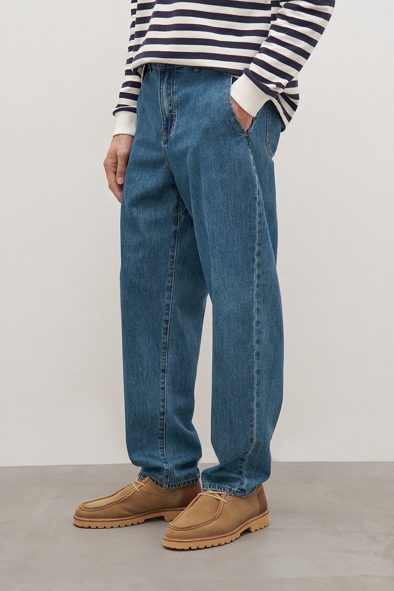 Мужские джинсы straight fit со средней посадкой, Модель FAD25005, Фото №4