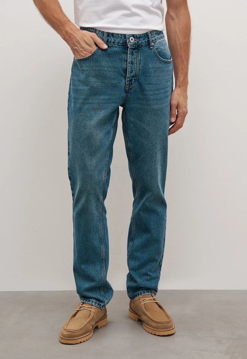 Джинсы straight fit мужские, Модель FAD25002, Фото №3
