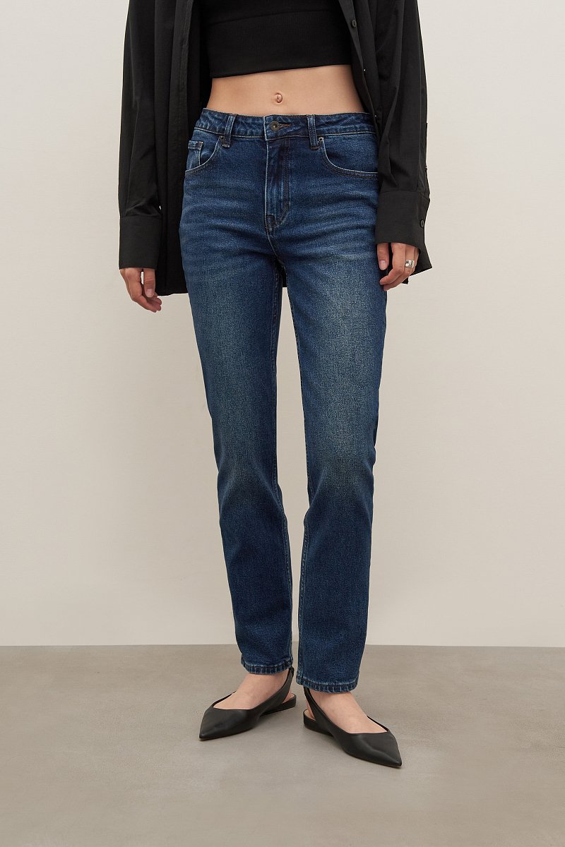 Женские джинсы slim fit со средней посадкой, Модель FAD15000, Фото №2