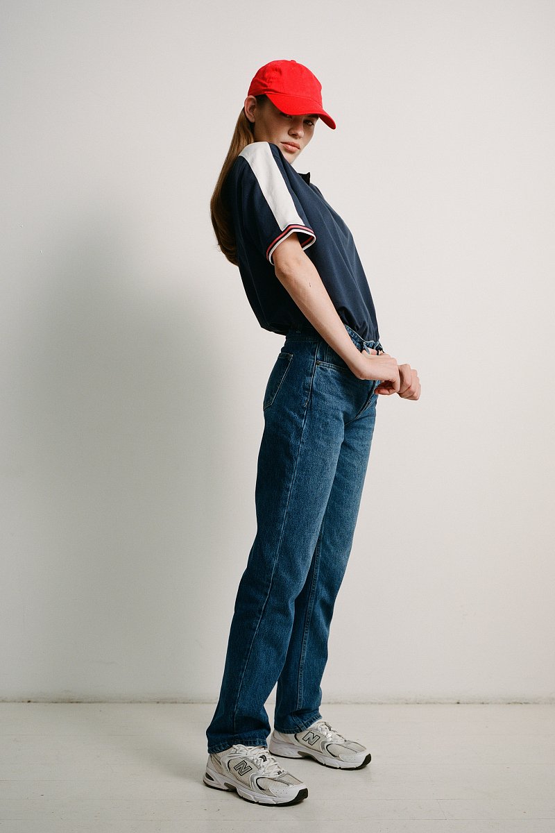 Женские джинсы slim fit с высокой посадкой, Модель FAD15001, Фото №1